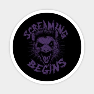 Screaming Begins - Possum 90s Inspired Magnet